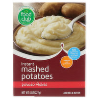 Food Club Potato Flakes Instant Mashed Potatoes, 8 Ounce