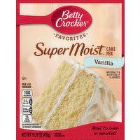 Betty Crocker Cake Mix, Vanilla, 15.25 Ounce