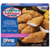 Bell & Evans Chicken Breast Tenders, Coconut Breaded, Tropical Coconut, 12 Ounce