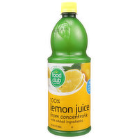 Food Club 100% Lemon Juice From Concentrate, 32 Fluid ounce