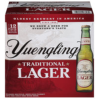 Yuengling Beer, Traditional, Lager, 12 Pack, 12 Each