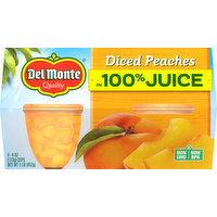 Del Monte Diced Peaches in 100% Juice, 4 Pack, 4 Each