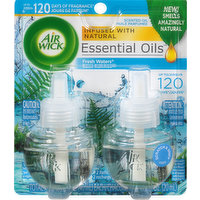 Air Wick Scented Oil Refills, Fresh Waters, 2 Each