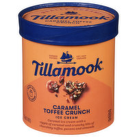 Tillamook Ice Cream, Caramel Toffee Crunch, 1.5 Quart