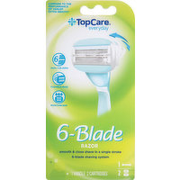 TopCare Razor, 6-Blade, 1 Each