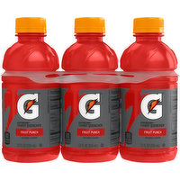 Gatorade Thirst Quencher, Fruit Punch, 6 Each