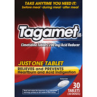 Tagamet Acid Reducer, 200 mg, Tablets, 30 Each