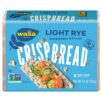 Wasa Crispbread, Light Rye, Swedish Style, 9.5 Ounce