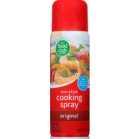 Food Club Cooking Spray, Non-Stick, Original, 6 Ounce