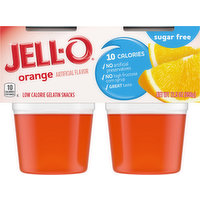 Jell-o Gelatin Snacks, Low Calorie, Orange, 12.5 Ounce