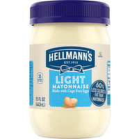 Hellmann's Mayonnaise, Light, 15 Fluid ounce