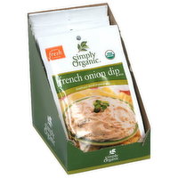 Simply Organic French Onion Dip, Mix, 12 Each