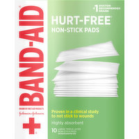 Band Aid Non-Stick Pads, Large Triple Layer, Highly Absorbent, 10 Each