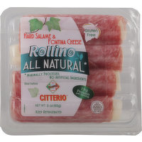 Citterio Rollino, Hard Salame & Fontina Cheese, 3 Ounce