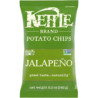 Kettle Brand Potato Chips, Jalapeno, 8.5 Ounce