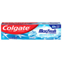 Colgate Toothpaste, Breath Strips, Cool Mint, with Whitening, 6.3 Ounce