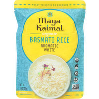 Maya Kaimal Basmati Rice, Organic, Aromatic White, 8.5 Ounce