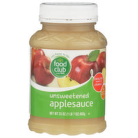 Food Club Unsweetened Applesauce, 23 Ounce