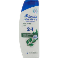 Head & Shoulders Shampoo + Conditioner, Tea Tree Oil, 2 in 1, 12.5 Fluid ounce