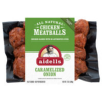 Aidells Chicken Meatballs, Caramelized Onion, 12 Ounce