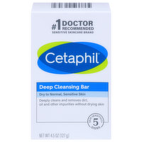 Cetaphil Deep Cleansing Bar, 4.6 Ounce