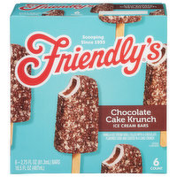 Friendly's Ice Cream Bars, Chocolate Cake Krunch, 6 Each