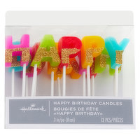 Hallmark Happy Birthday Candles, 3 Inch, 13 Each