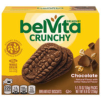 belVita Breakfast Biscuits, Chocolate, Crunchy, 5 Each