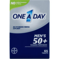 One A Day Multivitamin/Multimineral Supplement, Multivitamin, Complete, Men's 50+, Tablets, 65 Each