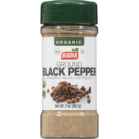 Badia Black Pepper, Organic, Ground, 2 Ounce