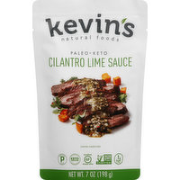 Kevins Sauce, Cilantro Lime, Mild, 7 Ounce