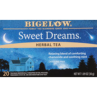 Bigelow Herbal Tea, Caffeine Free, Sweet Dreams, Tea Bags, 20 Each