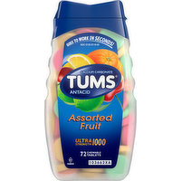 Tums Antacid, Ultra Strength 1000, Assorted Fruit, 72 Each