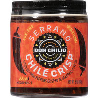 Don Chilio Chile Crisp, Serrano, Medium Hot, 5 Ounce