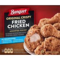 Banquet Fried Chicken, Original Crispy, Assorted Pieces, 29 Ounce