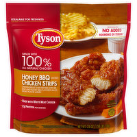 Tyson Chicken Strips, Honey BBQ Flavored, 25 Ounce