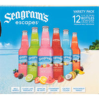 Seagram's Escapes Malt Beverage, Premium, Assorted, Variety Pack, 12 Each