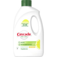 Cascade Dishwasher Detergent, Lemon Essence, Free & Clear, 1.7 Kilogram