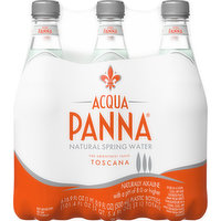 Acqua Panna Spring Water, Natural, 6 Pack, 6 Each