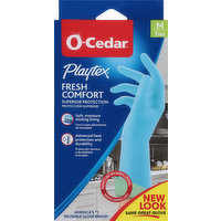 O-Cedar Gloves, Fresh Comfort, Medium, 1 Each