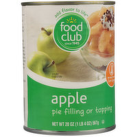 Food Club Apple Pie Filling Or Topping, 20 Ounce
