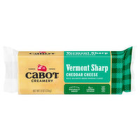 Cabot Creamery Cheese, Vermont, Sharp Cheddar, 8 Ounce