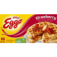 Eggo Waffles, Strawberry, 10 Each