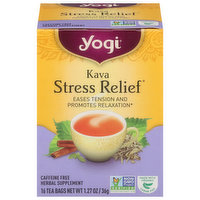 Yogi Herbal Supplement, Caffeine Free, Kava, Tea Bags, 16 Each