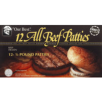 Our Best All Beef Patties, 1/4 Pound, 3 Pound