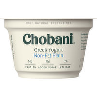 Chobani Yogurt, Greek, Non-Fat, Plain, 5.3 Ounce