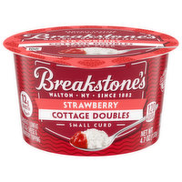 Breakstone's Cottage Cheese, Lowfat, 2% Milkfat, Small Curd, Strawberry, 4.7 Ounce