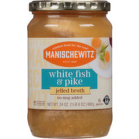 Manischewitz White Fish & Pike, Jelled Broth, 6 Each