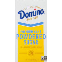 Domino Sugar, Powdered, Premium Cane, 16 Ounce