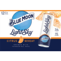 Blue Moon Beer, Citrus Wheat, 12 Each